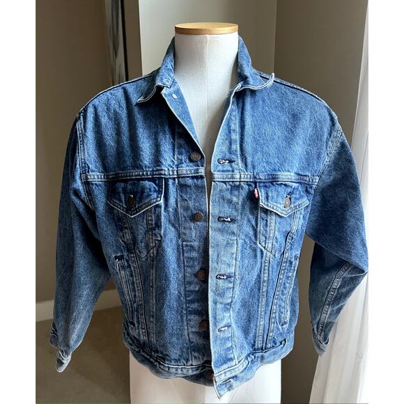 Vintage men's Levi's denim jean jacket size Large - Picture 1 of 7